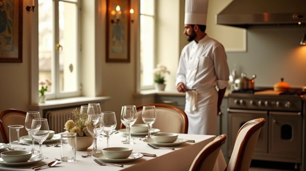 Recevoir chez soi à Paris : la signature d'un chef privé